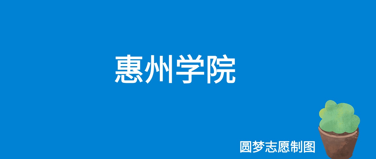 2024惠州学院录取分数线（全国各省最低分及位次）