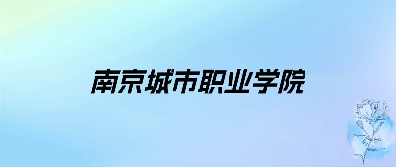 2024年南京城市职业学院学费明细：一年4700-6800元（各专业收费标准）