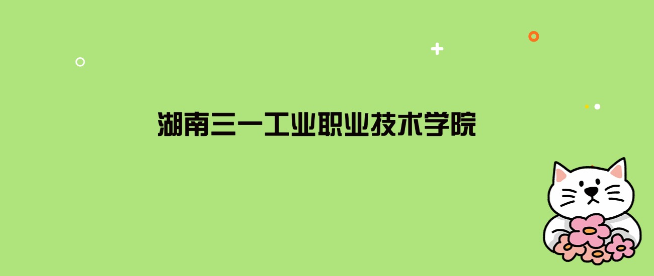 2024年湖南三一工业职业技术学院录取分数线是多少？看19省最低分