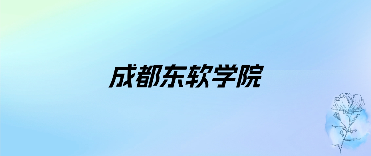 2024年成都东软学院学费明细：一年18000-20000元（各专业收费标准）