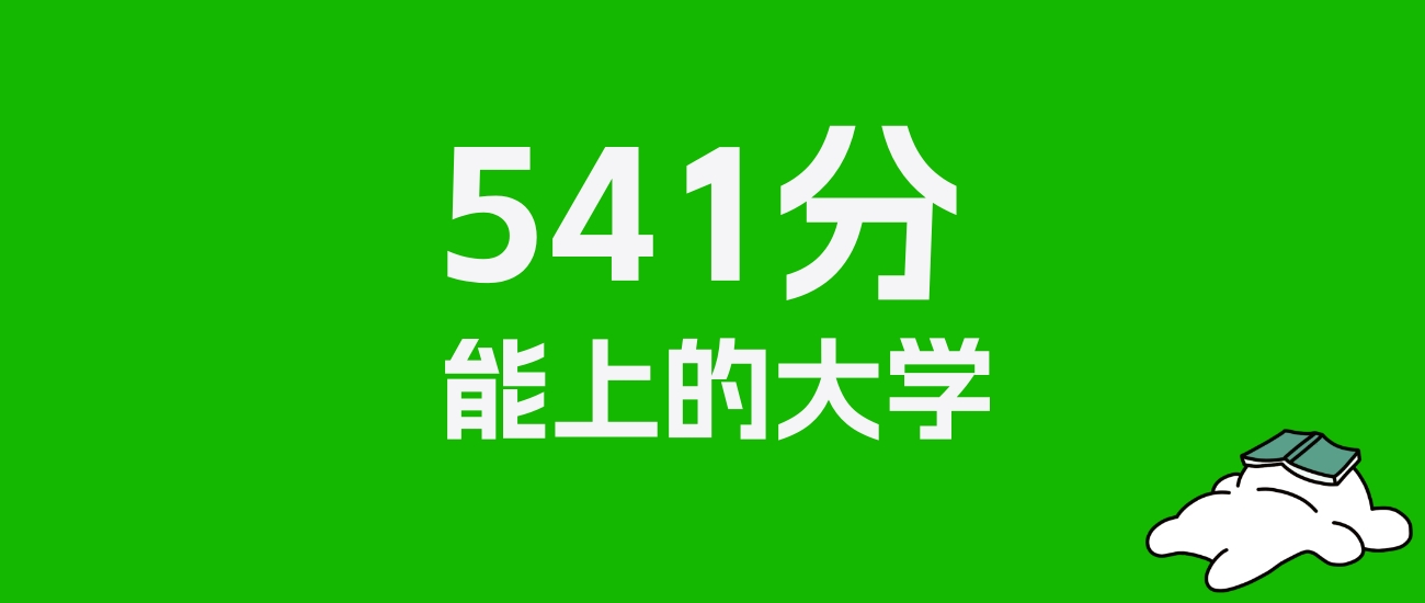 河南高考文科541分能上什么大学？为你推荐25所好学校