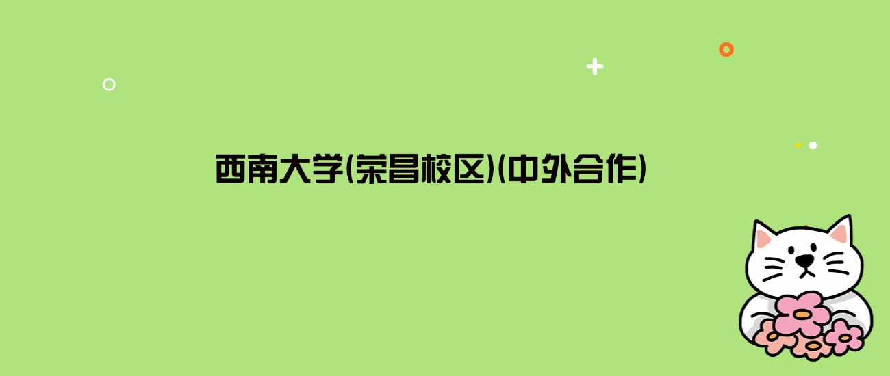 2024年西南大学(荣昌校区)(中外合作)录取分数线是多少？看6省最低分