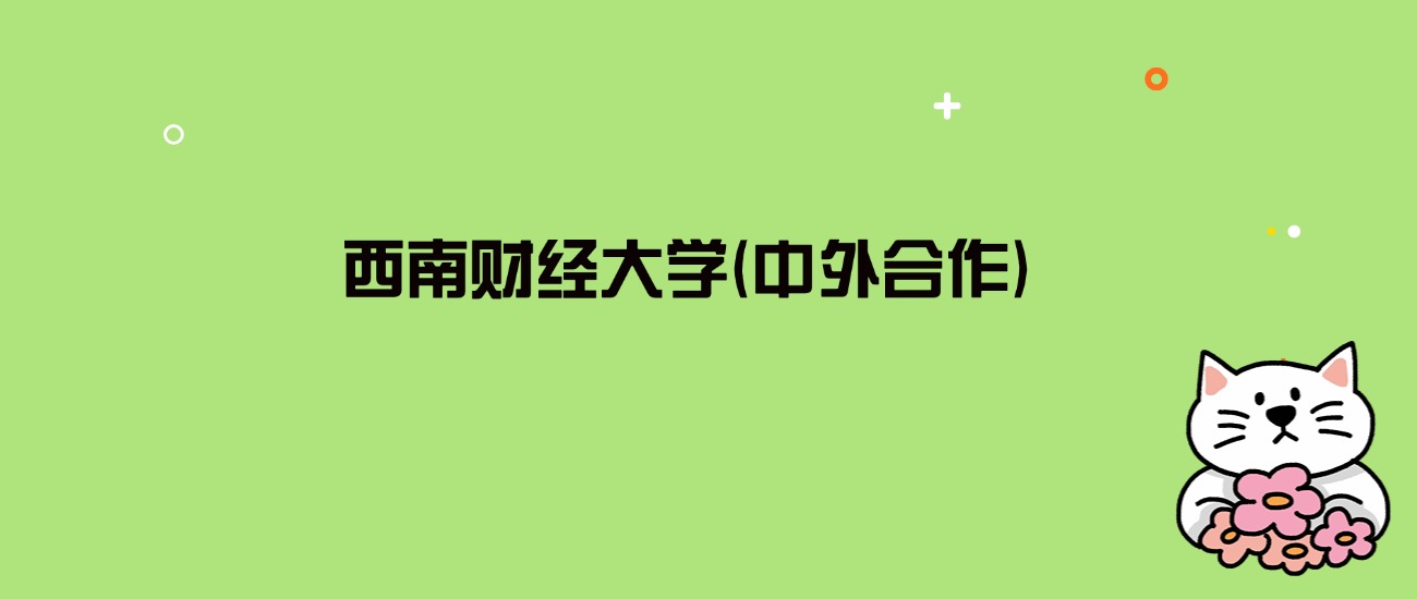 2024年西南财经大学(中外合作)录取分数线是多少？看4省最低分