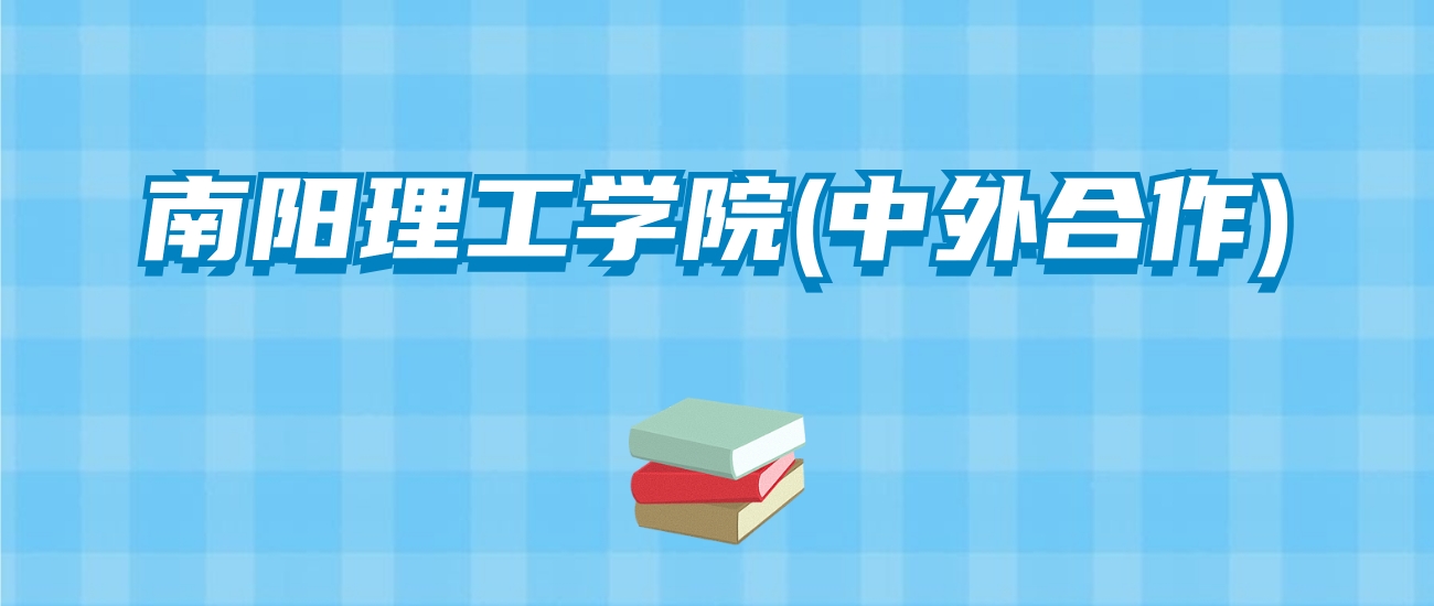 南阳理工学院(中外合作)的录取分数线！附2024招生计划