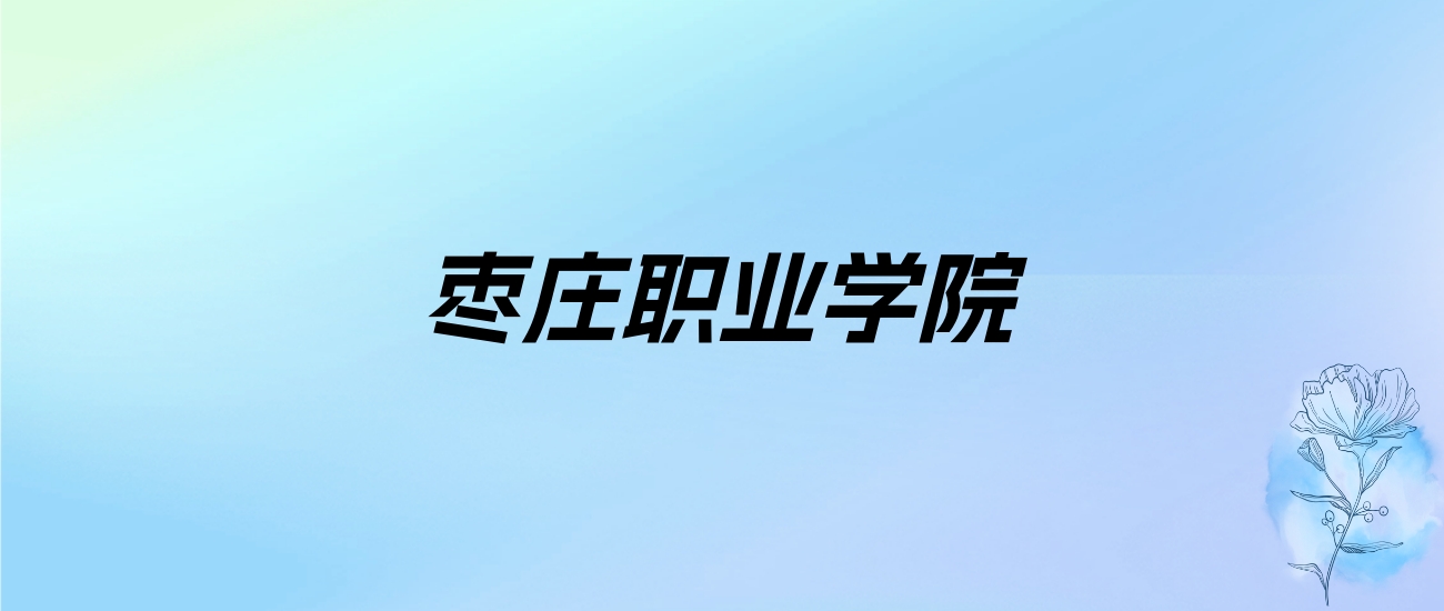 2024年枣庄职业学院学费明细：一年4800-15000元（各专业收费标准）